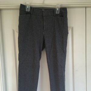 ankle crop pants size 10 charcoal gray